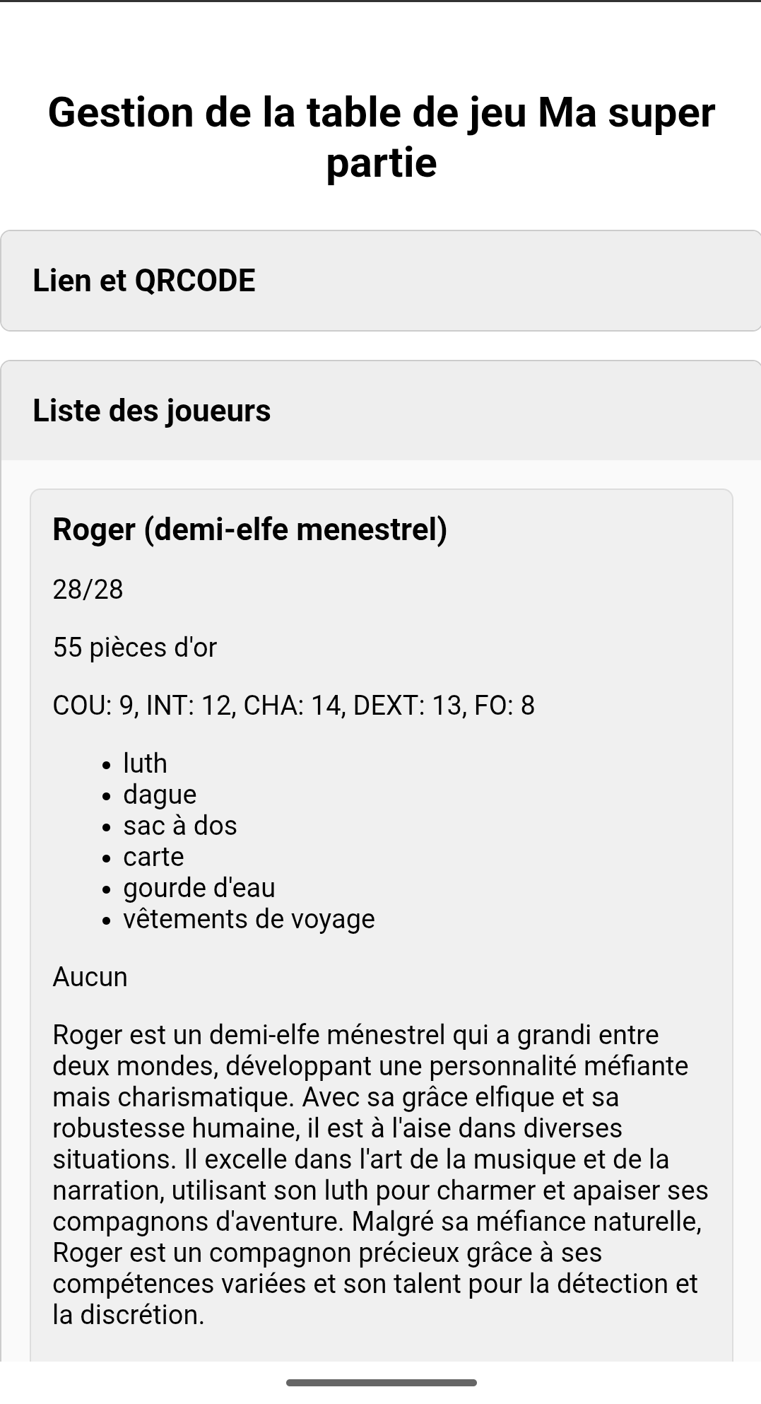 aperçu fiche joueur